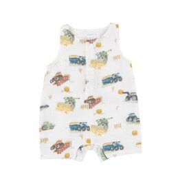 Angel Dear Angel Dear Farm Machines Shortie Romper