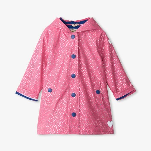 Hatley Hatley Glitter Hearts Splash Jacket