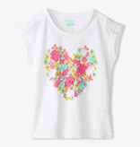 Hatley Hatley Chiffon Heart Snap Up Tee