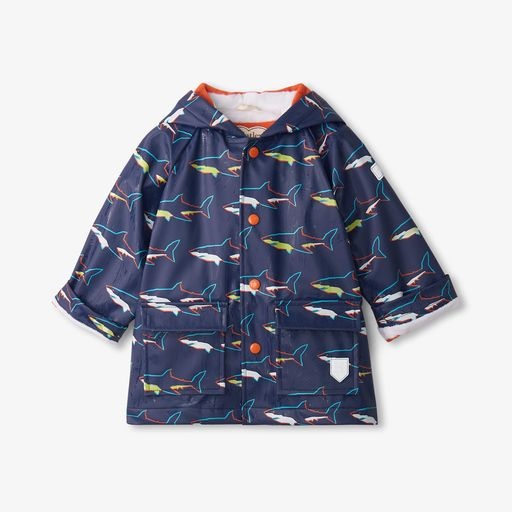 Hatley Hatley Color Change Sharks Preschool Raincoat