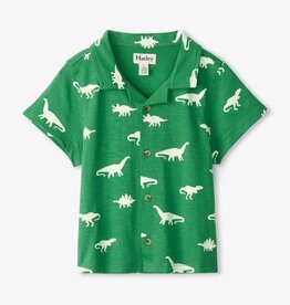 Hatley Hatley Glow In The Dark Dino Jersey Button Down