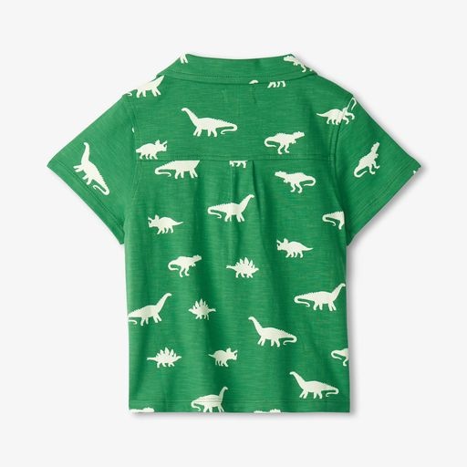 Hatley Hatley Glow In The Dark Dino Jersey Button Down