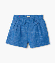 Hatley Hatley Belted Chambray Paper Bag Shorts