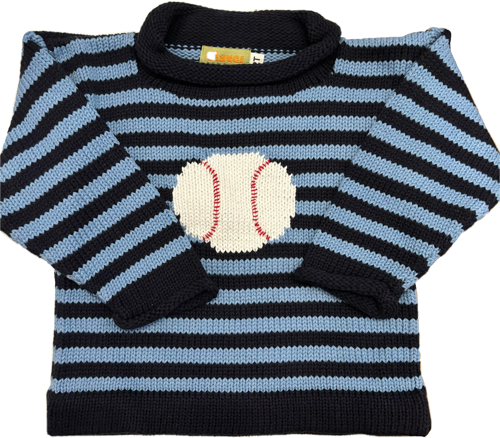 Baseball Roll Neck Sweater