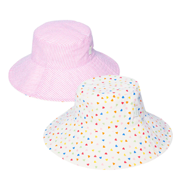 Rockahula Rainbow Hearts Reversible Sun Hat 3-6 Years