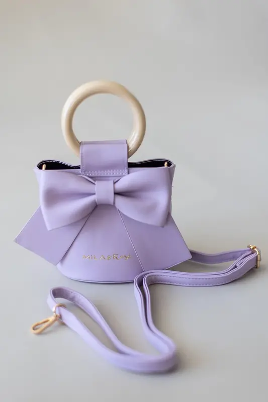 Mila Rose Lavender Bow Purse Shop Tiny Hanger Tiny Hanger
