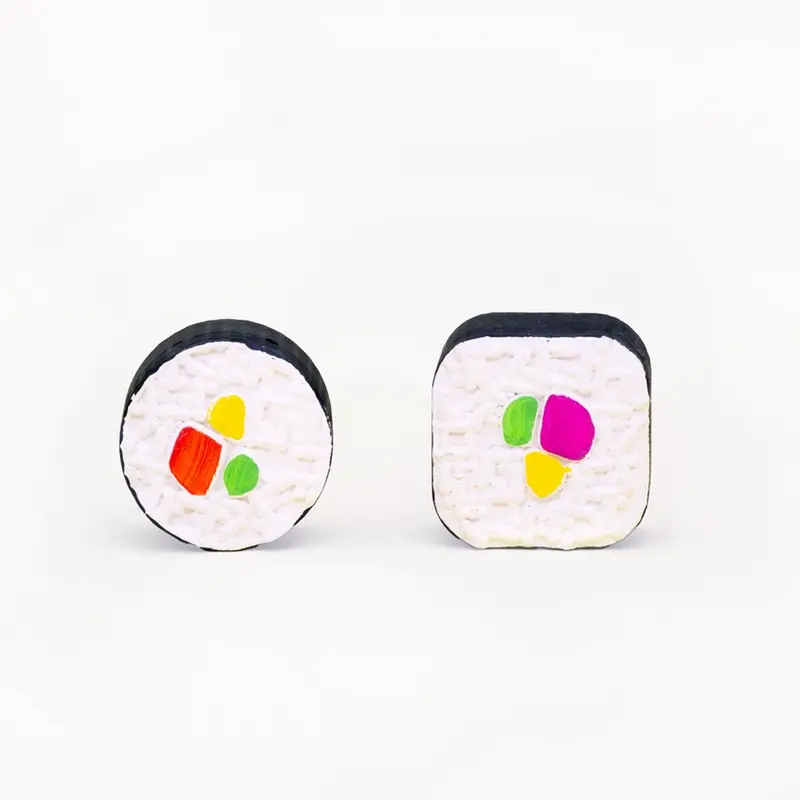 Twee Sushi Maki Roll Sidewalk Chalk