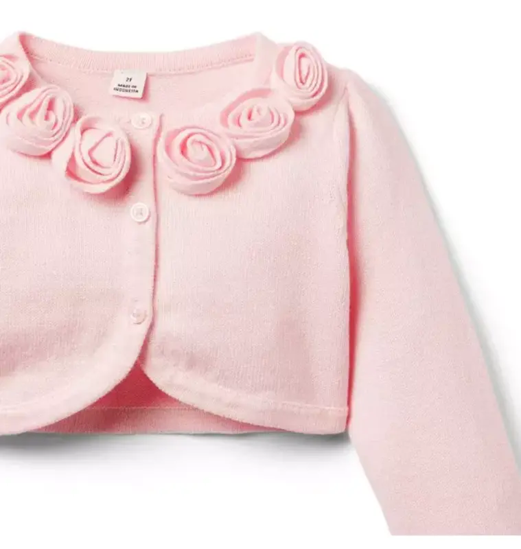 Janie and Jack Rose Cardigan Sweater
