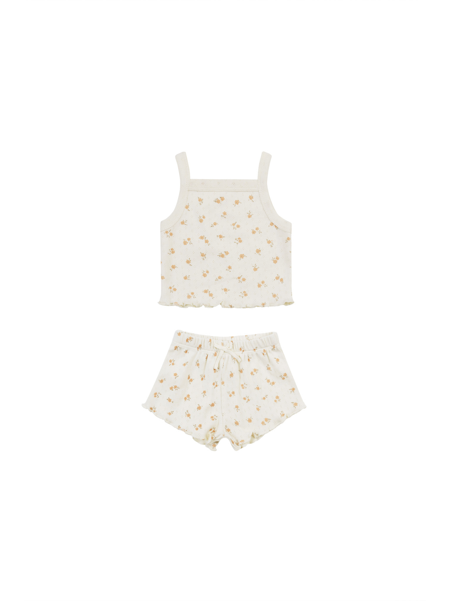 Quincy Mae Quincy Mae Pointelle Tank + Shortie Set