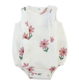 Oh Baby Picking Daisies Print Millie Ruffle Bubble