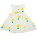 Oh Baby Tulip Print Slub Tank Dress