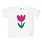 Oh Baby Oh Baby Tulip Terry Applique Slub Raw Edge Tee