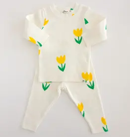 Oh Baby Yellow Tulips Print 2pc Set