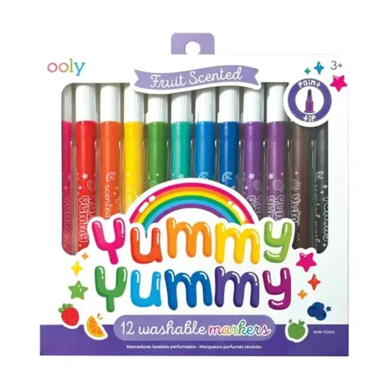 ooly Ooly Yummy Yummy Fruit Scented Markers - Set of 12