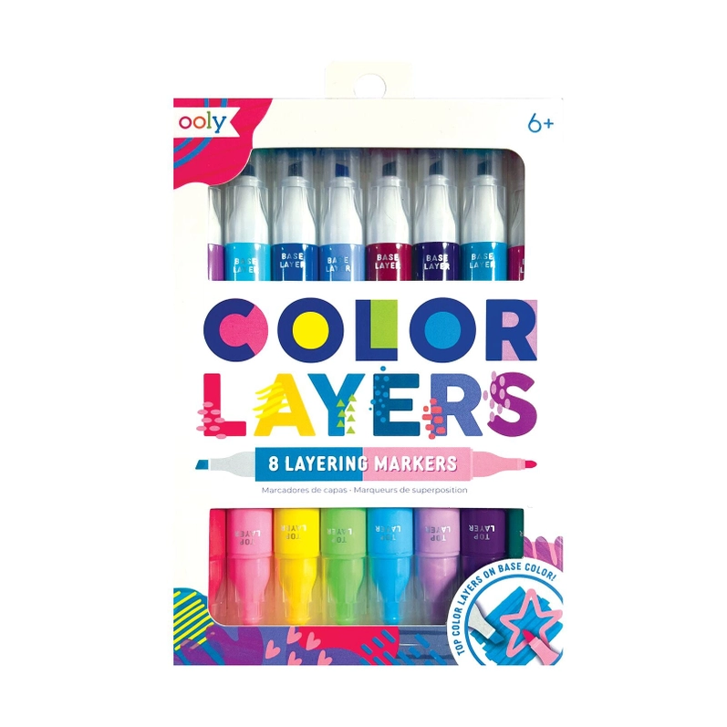 ooly Color Layers Double-Ended Layering Markers- Set of 8