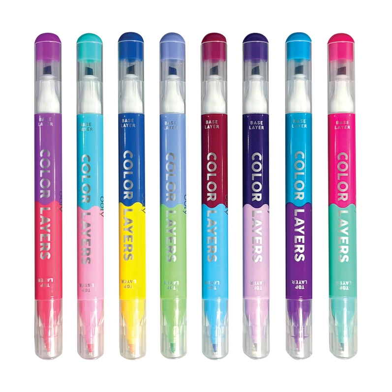 ooly Color Layers Double-Ended Layering Markers- Set of 8