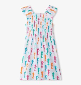 Hatley Hatley  Painted Seahorses Smocked Dress