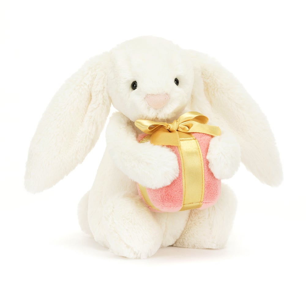 JellyCat JellyCat Bashful Bunny with Present Little
