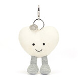 JellyCat JellyCat Amuseables Cream Heart Bag Charm