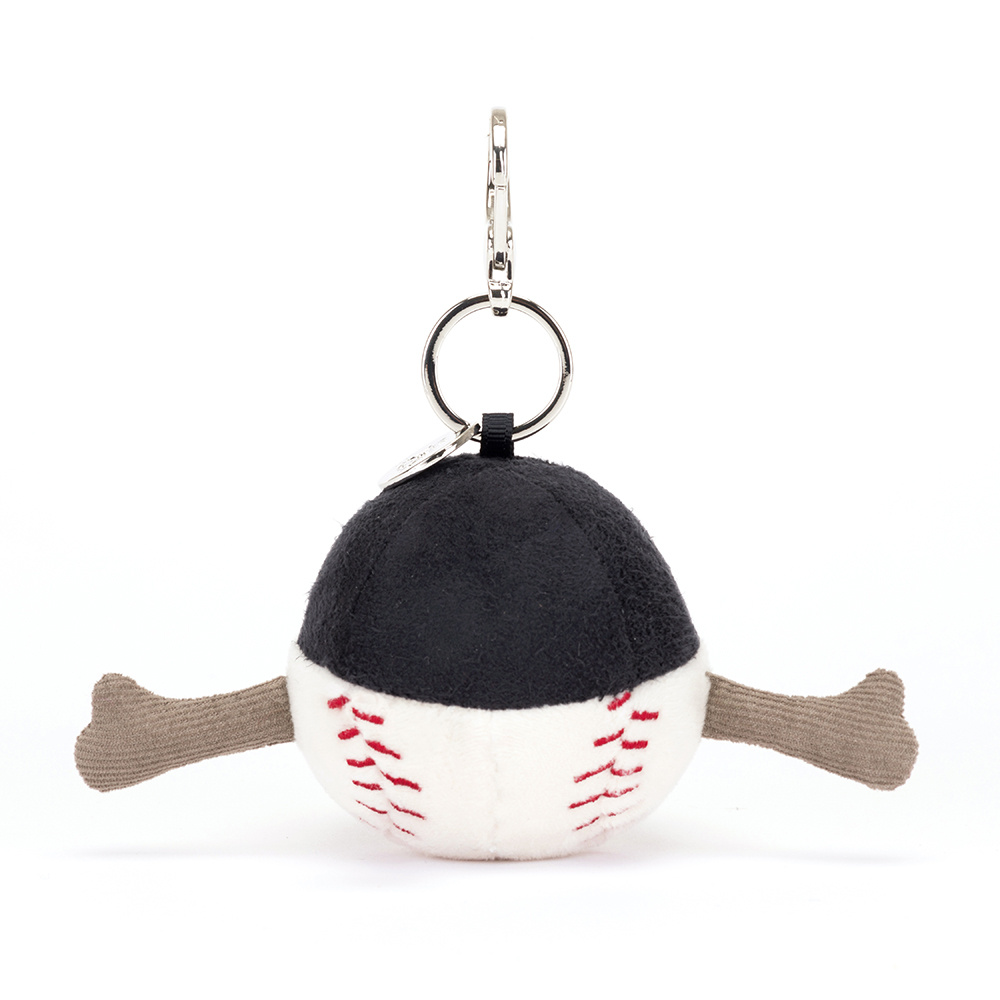 JellyCat JellyCat Amuseables Sports Baseball Bag Charm