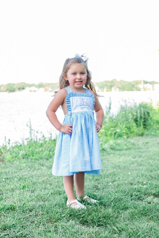 Maddie & Connor Sailboat Seersucker Dress | Shop Tiny Hanger - Tiny Hanger