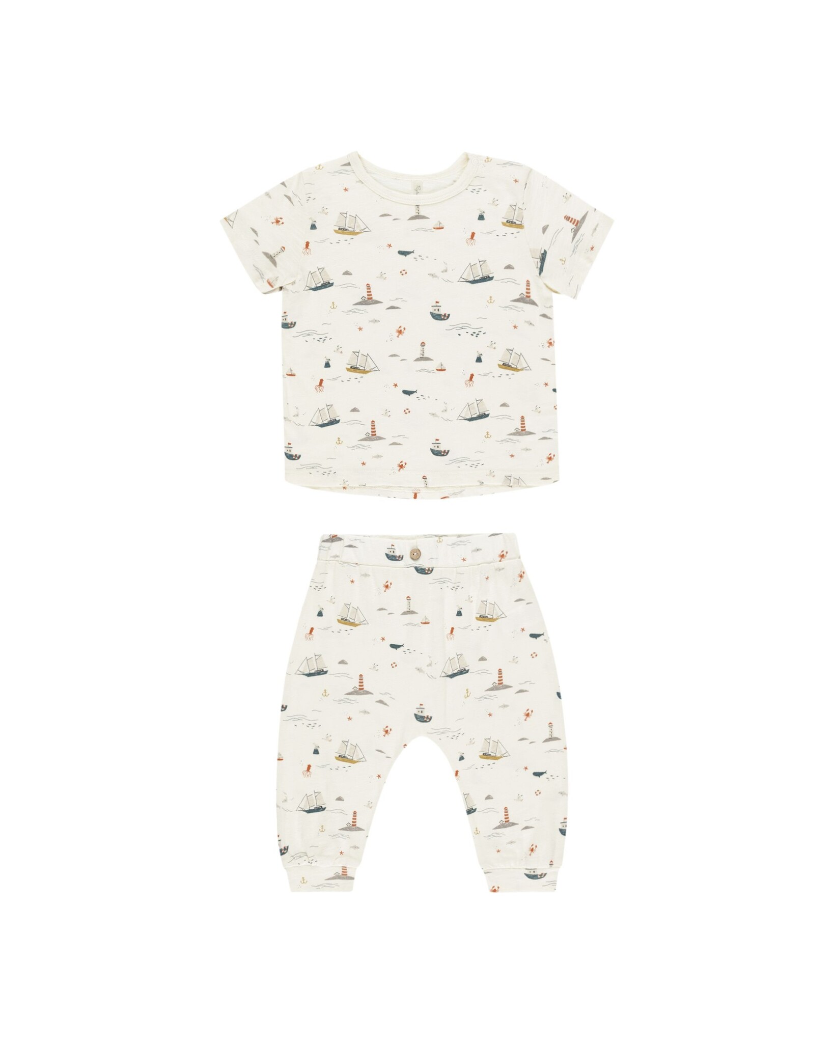 Rylee and Cru Rylee & Cru Nautical Tee + Slouch Pant Set