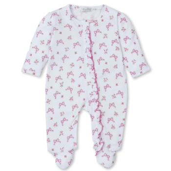 kissy kissy Kissy Kissy Blooming Bows Zip Footie