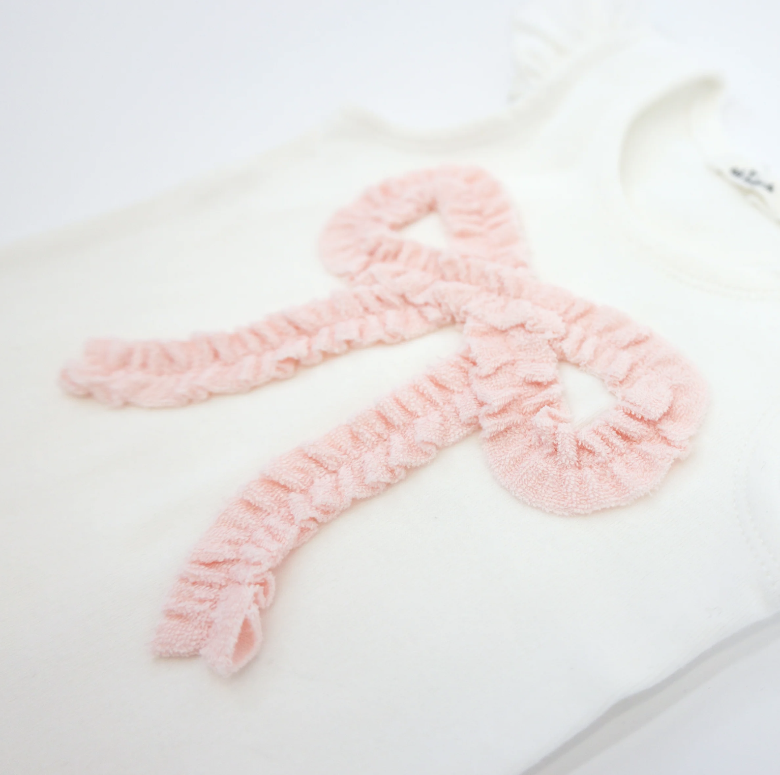 Oh Baby Oh Baby  Ruffle Bow Flutter Sleeve Tank