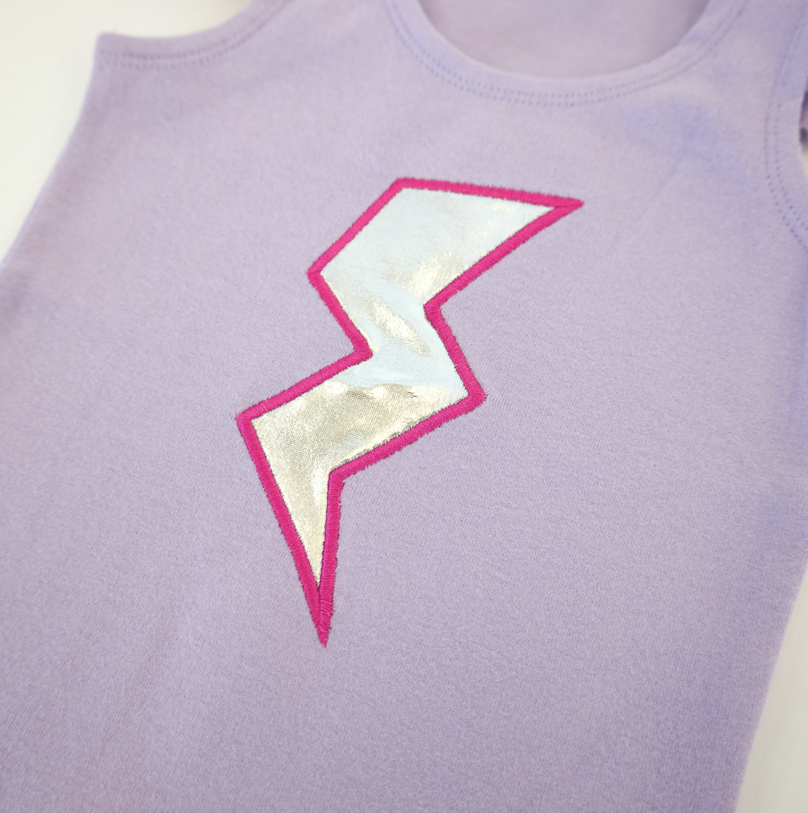 Oh Baby Oh Baby Lightning Bolt Flutter Sleeve Tank