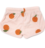 Oh Baby Oranges Print Drawstring Terry Short