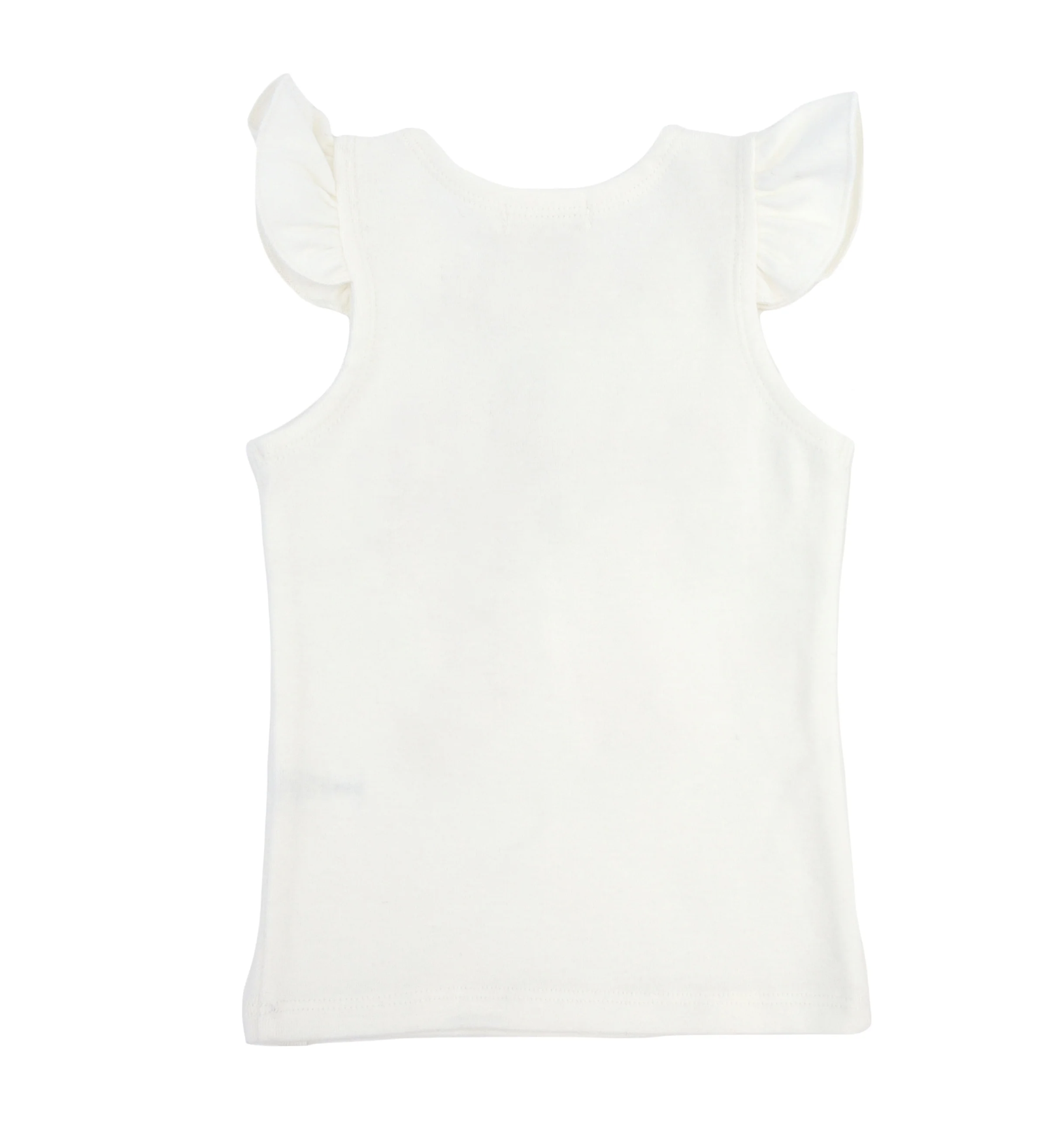 Oh Baby Oh Baby Bright Rainbow Tulle Flutter Sleeve Tank