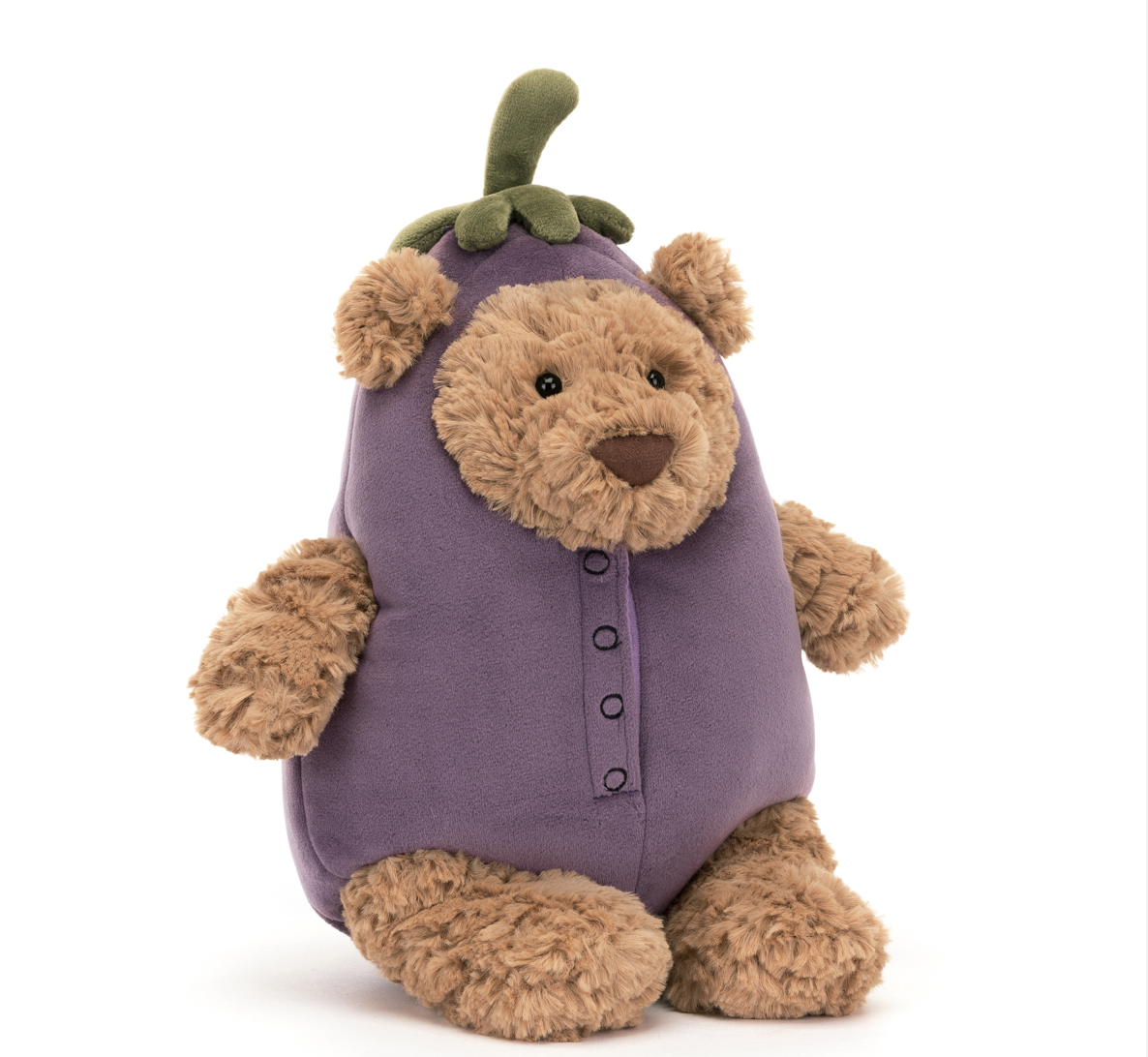 JellyCat Bartholomew Bear Eggplant Shop Tiny Hanger Tiny Hanger