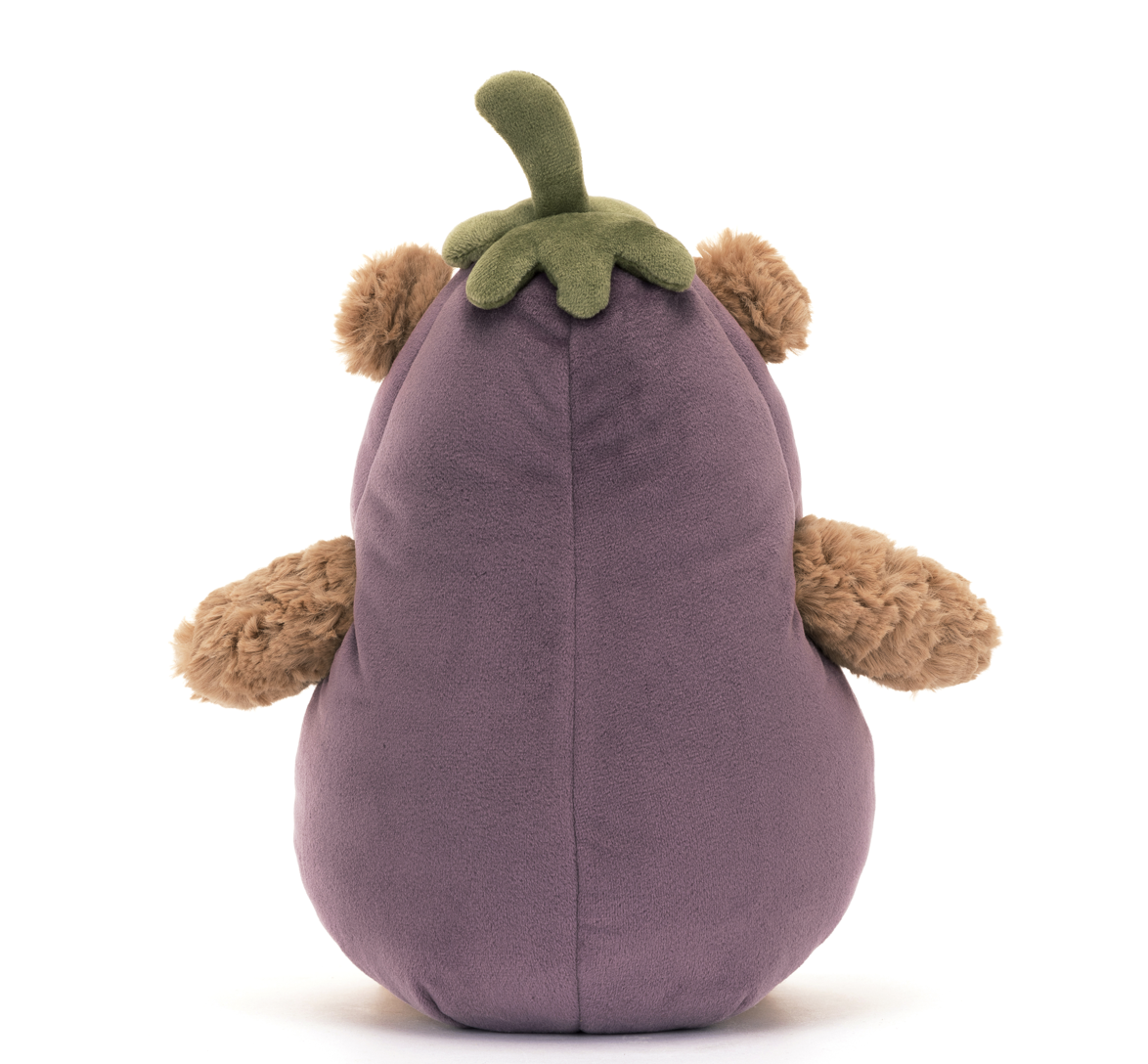 JellyCat Bartholomew Bear Eggplant