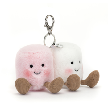 JellyCat JellyCat Amuseables Pair of Marshmallows Bag Charm