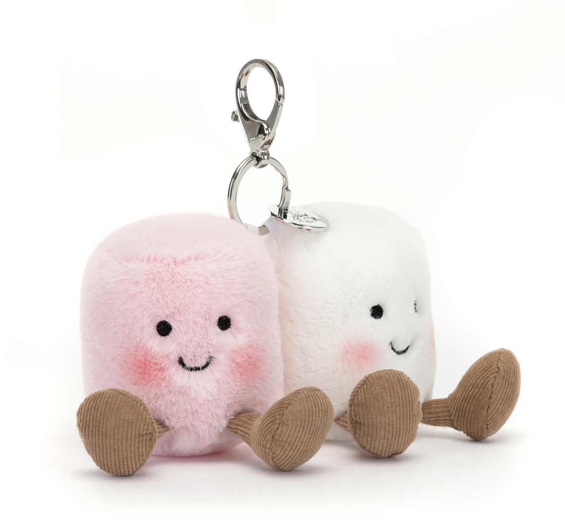 JellyCat JellyCat Amuseables Pair of Marshmallows Bag Charm