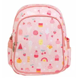 A Little Lovely Company Backpack Insulated Front Compartment: Ice Cream