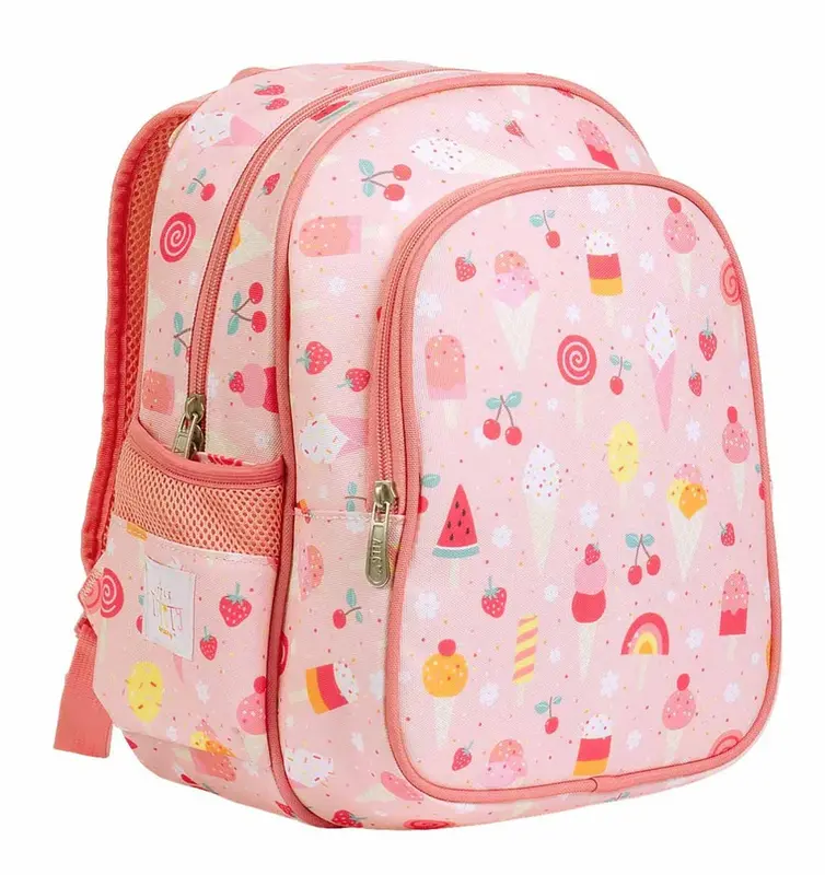 A Little Lovely Company Backpack Insulated Front Compartment: Ice Cream