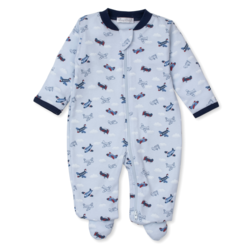 kissy kissy Kissy Kissy Sky-High Planes Zip Footie