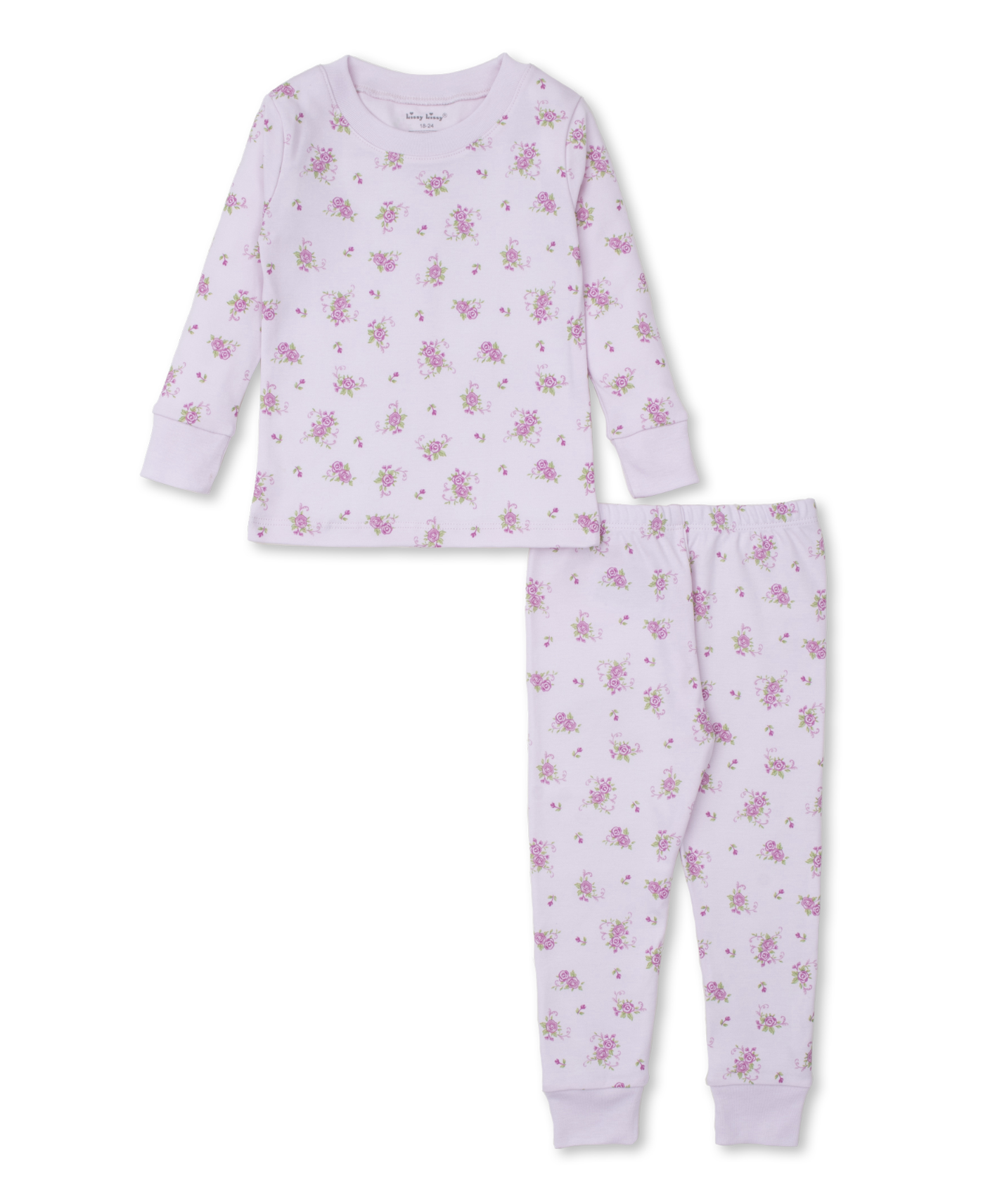 kissy kissy Kissy Kissy Pink Rose Scrolls PJ Set