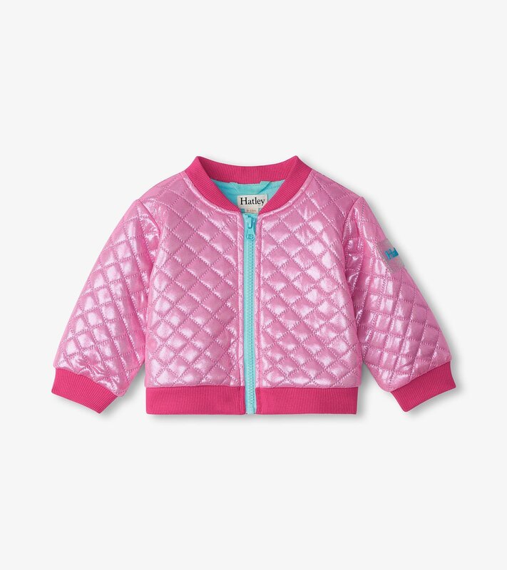 Hatley Hatley Rose Violet Metallic Bomber Jacket