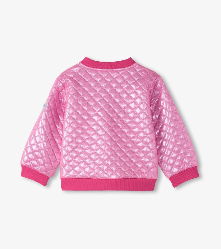 Hatley Hatley Rose Violet Metallic Bomber Jacket