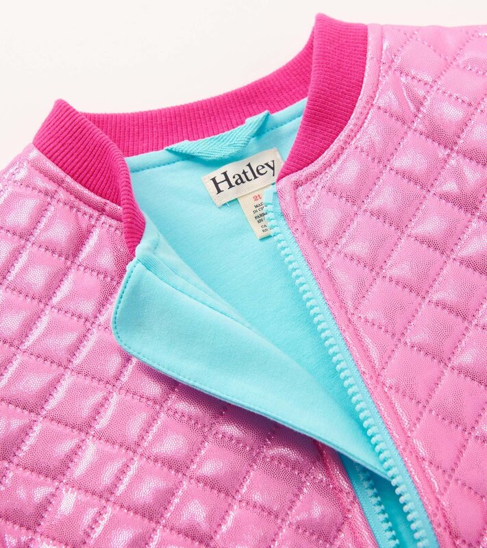 Hatley Hatley Rose Violet Metallic Bomber Jacket