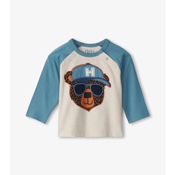 Hatley Hatley Cool Bear Longsleeve Raglan Tee