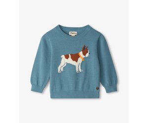 Hatley Crew Neck Sweater - Friendly Bulldog Hatley Crew Neck Sweater - Friendly Bulldog
