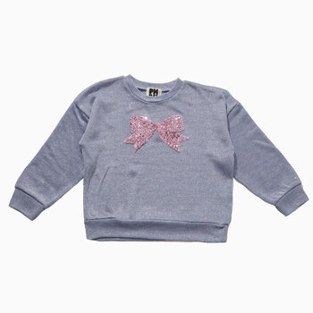 Petite Hailey Petite Hailey Sparkle Bow Sweatshirt