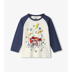 Hatley Hatley Drum Kit Longsleeve Raglan Tee