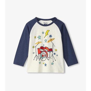 Hatley Hatley Drum Kit Longsleeve Raglan Tee