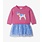 Hatley Hatley French Bulldog Drop Waist Sweater Knit Dress