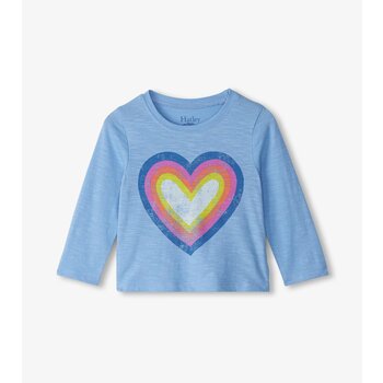 Hatley Hatley Big Groovy Heart Gather Back Tee