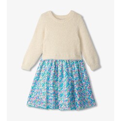 Hatley Hatley Cami Lace Fuzzy Mixed Sequin Skirt Dress